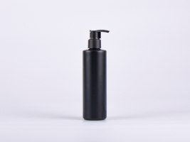 Flasche "Tara" 250ml, matt-schwarz, mit Dispenser schwarz-matt